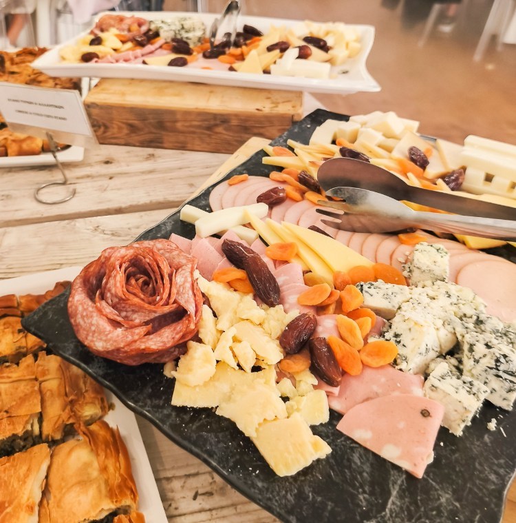μενού σε μπουφέ catering
